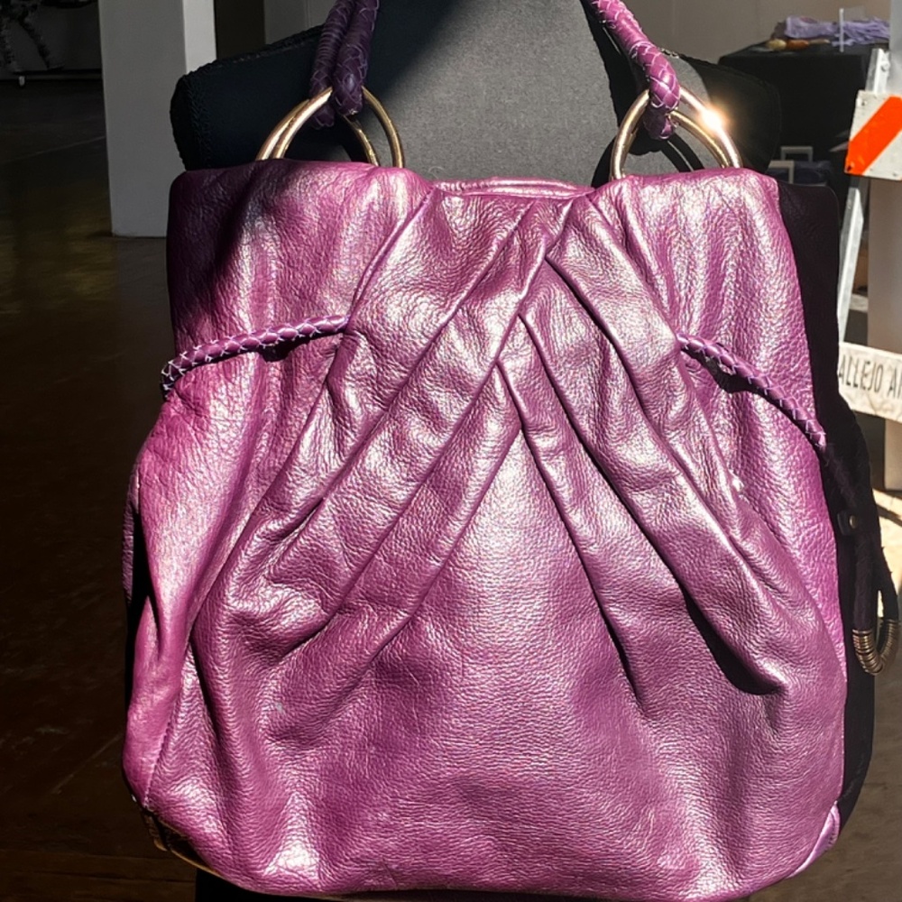 Elliot Lucca purple leather bag - Picture 7 of 10